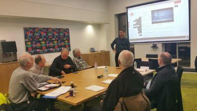 Ian Kennedy presents a Mini-Masterclass at our first ever Script Development Group in March 2016. Dozens of writers continue to benefit from the group which runs every month.